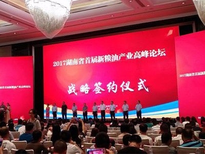 2017湖南省首届新粮油产业高峰论坛举行